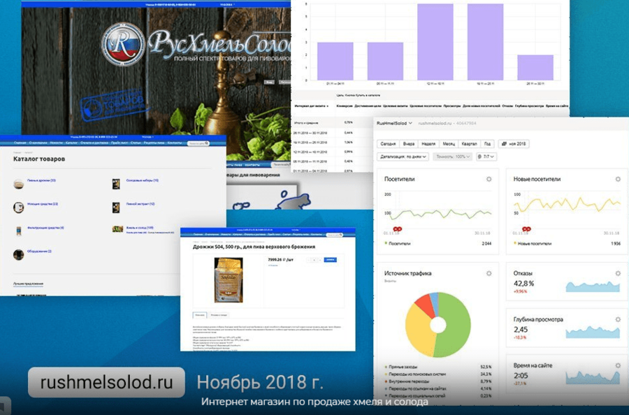 Результаты продвижения в 2018