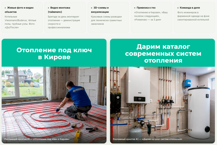 Работа с рекламными материалами